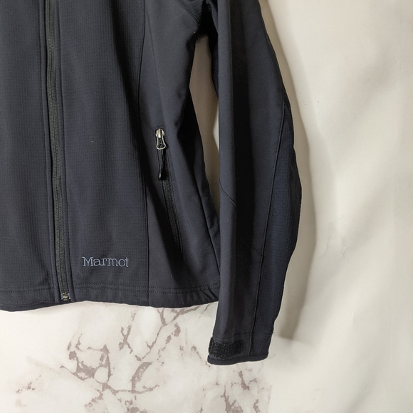 🖤 Marmot black softshell windbreaker jacket with pit zips - Picture 6 of 6